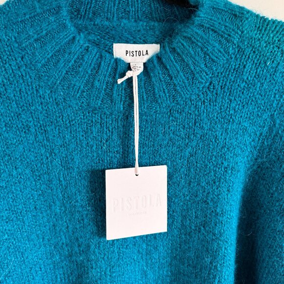 NWT Pistola Teal Blue Sweater - Oversized, Size: Large - Picture 3 of 14